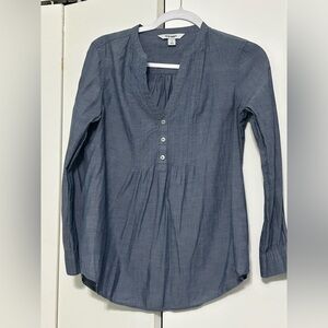 Old Navy Chambray V-Neck Blouse